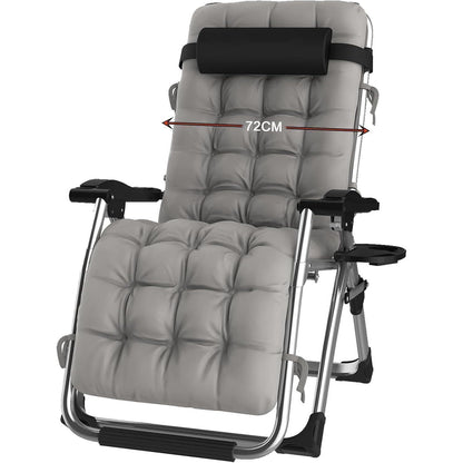 Klappbarer Gartenliege Ergonomisch Stabil, 240kg Belastbar