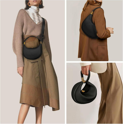 Moon Bag Damen Crossbody Handtasche Y2K Umhängetasche Elegant Klein Henkeltasche