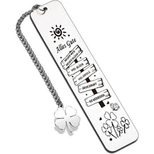 Metall Lesezeichen Glücksbringer – Abschiedsgeschenk & Mutmacher