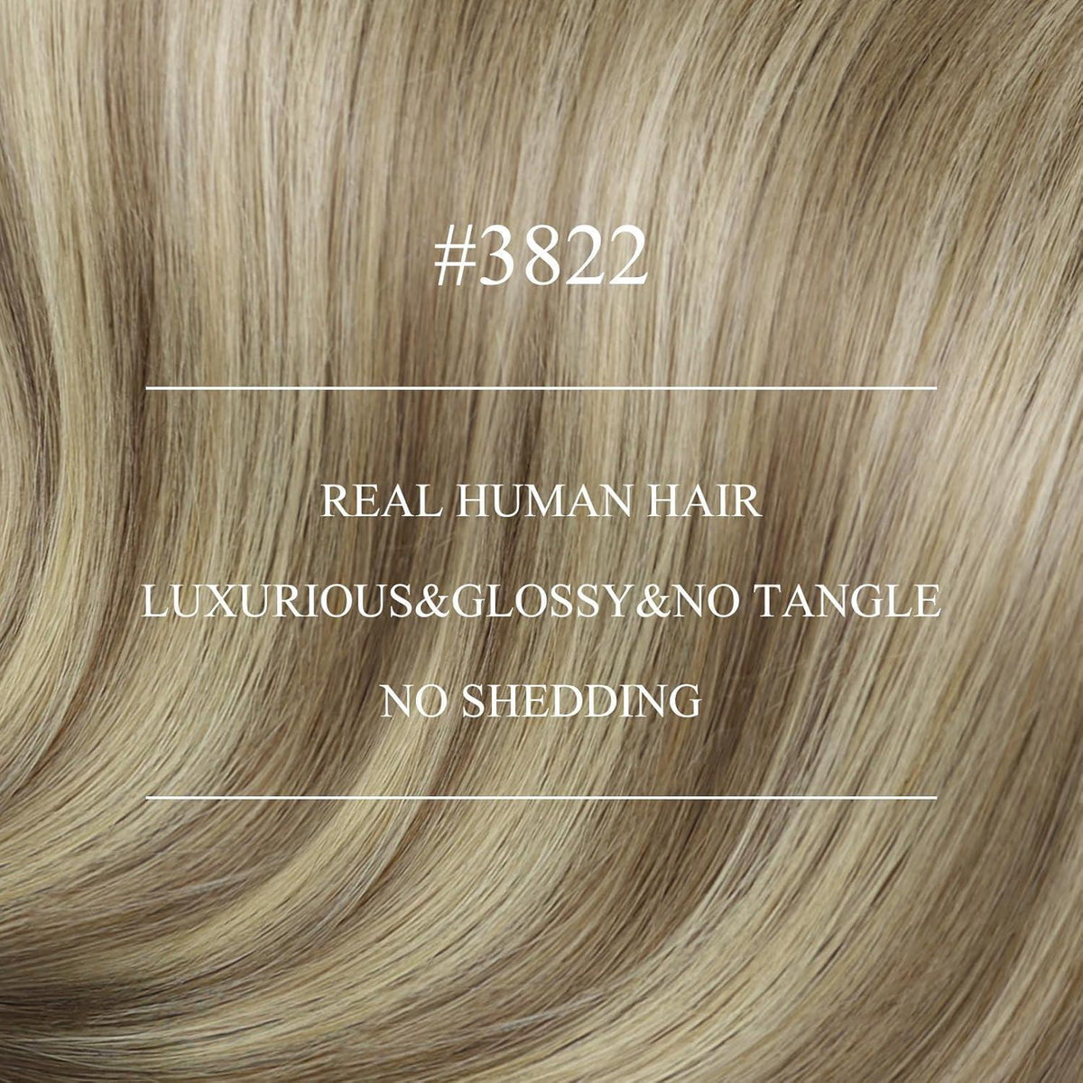 Echthaar Nanoring Extensions Braun Balayage Blond 55cm