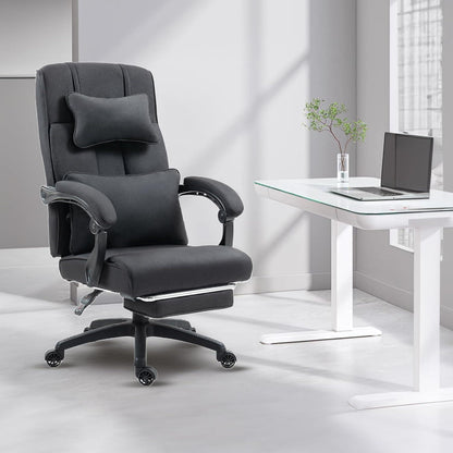 Ergonomischer Chefsessel mit Fußstütze und atmungsaktivem
