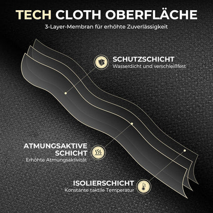 Ergonomischer Chefsessel mit Fußstütze und atmungsaktivem