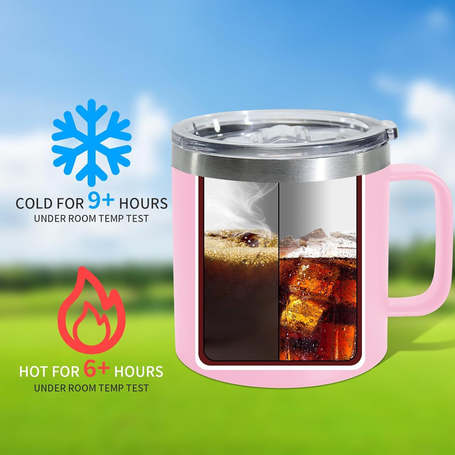 Edelstahl Thermobecher 12oz pink AGH life Coffee Mug