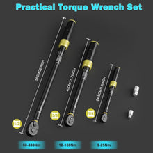 Drehmomentschlüssel Set 5-teilig 1/4" 3/8" 1/2" 3-330Nm Fahrrad Auto LKW