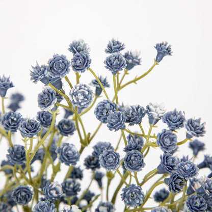 10x Künstliches Schleierkraut Blau - Deko Blumenstrauß 60cm