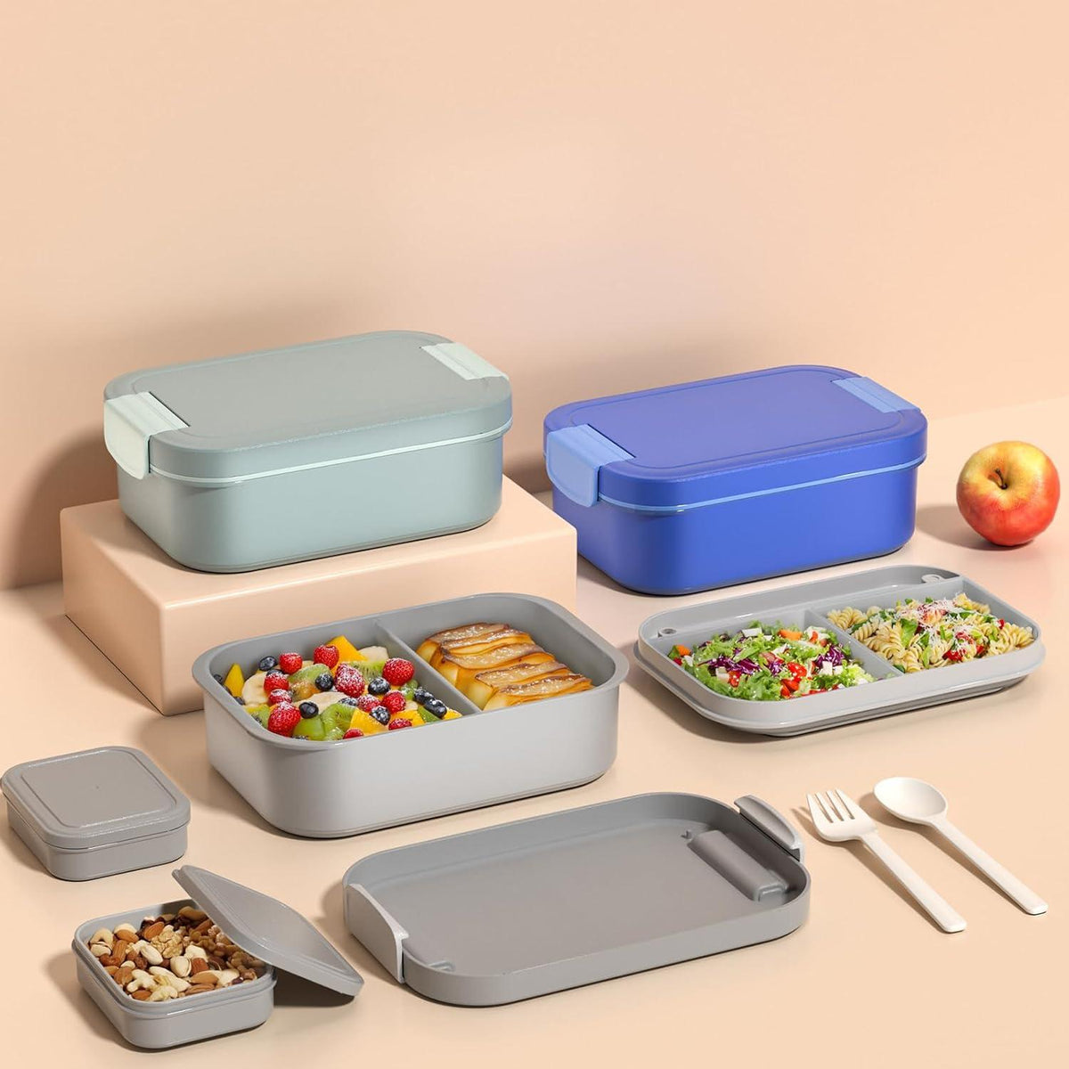 LEIKEEGO Lunchbox 1900ml Auslaufsicher Bento Box Erwachsene