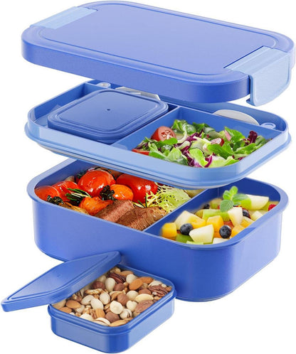 Bento Lunchbox Auslaufsicher 1900ml für Erwachsene Blau