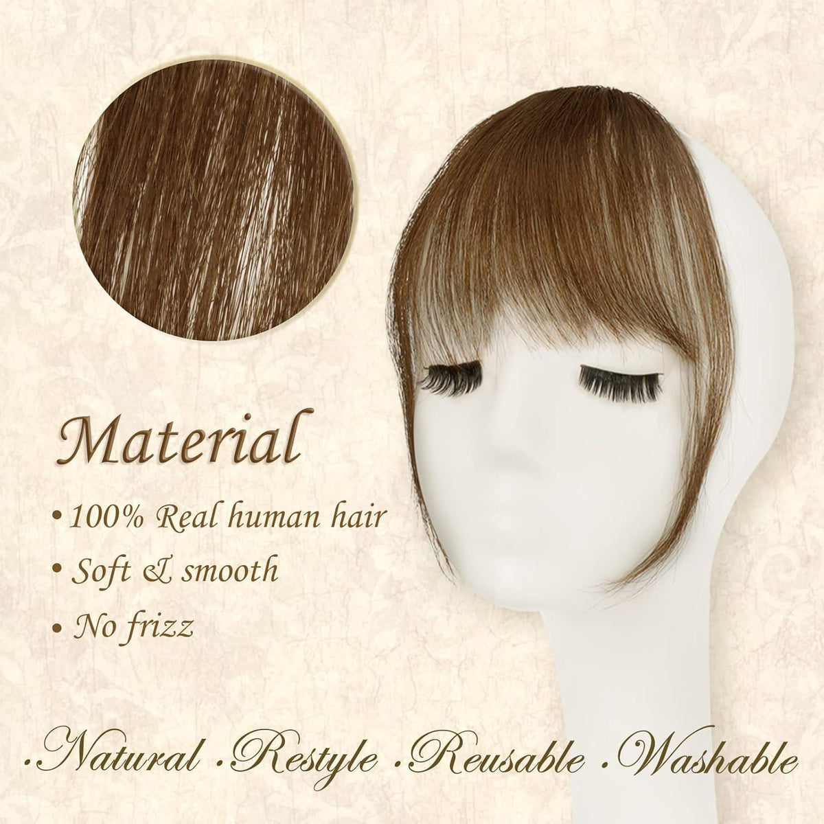 Remy Echthaar Pony Clip | Natürliche Bangs Haarverlängerung