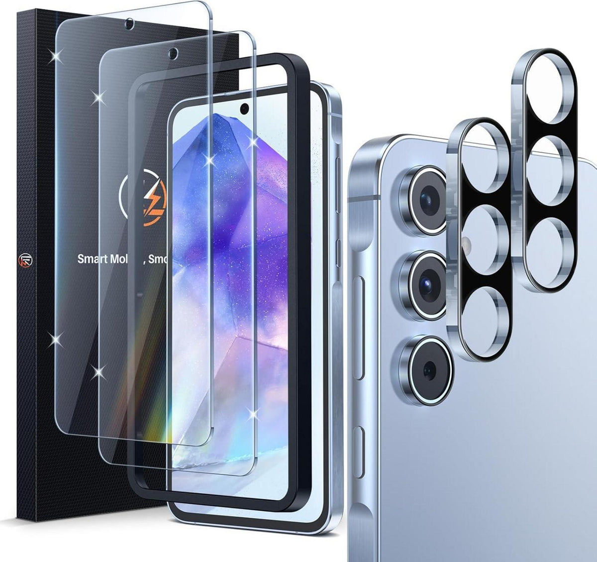 Samsung Galaxy A55 5G Schutzfolie & Kameraschutz, 9H, Ultra-HD