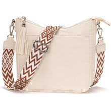 Handtasche Damen Mittelgroß Umhängetasche Crossbody Beige