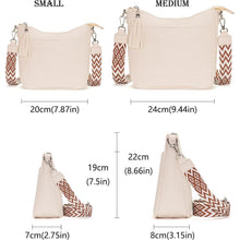 Handtasche Damen Mittelgroß Umhängetasche Crossbody Beige