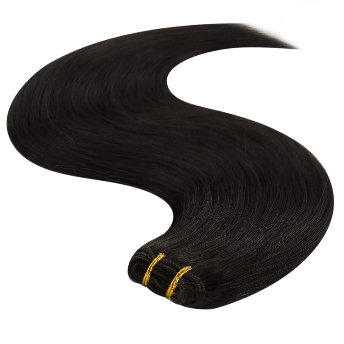 Echthaar Tressen Dunkelbraun 35cm – Volumen & Länge