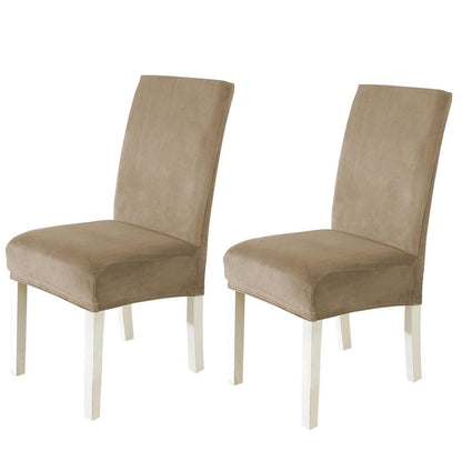 Samt Stuhlhussen 2er Set – Stretch & Waschbar