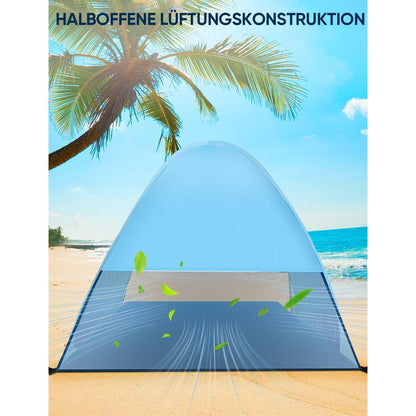 Pop up Strandmuschel UV-Schutz 50 Tragbar Strandzelt 3