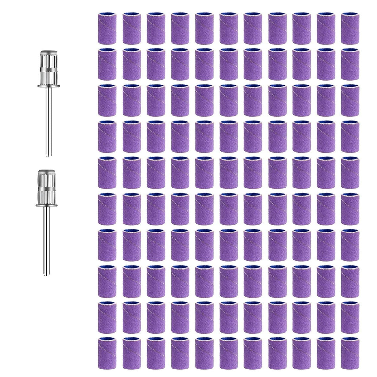 100 Stück professionelle Schleifbänder Nagelfräser Dorn-Bit-Set
