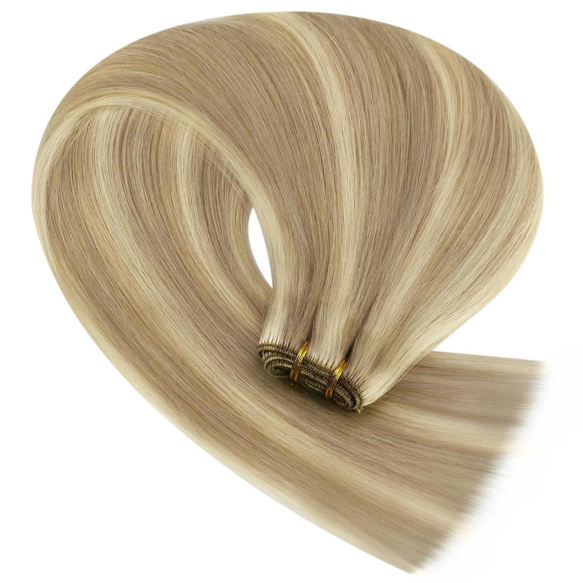 Blond Echthaar Tressen 40cm – Remy Haare, 100g