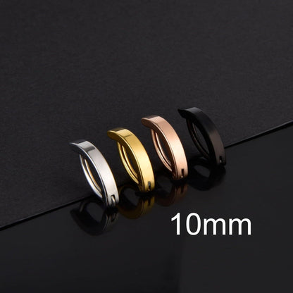 Titan Bauchnabelpiercing Clicker Schwarz Zirkonia 14G 10mm/12mm