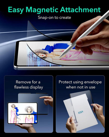 ESR iPad Air 13 Zoll M2 Paper Feel Schutzfolie Magnetisch Matt 1 Stück