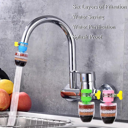 3x Wasserfilter für Wasserhahn – 6 Schichten Reinigung
