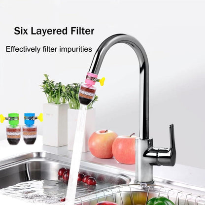 3x Wasserfilter für Wasserhahn – 6 Schichten Reinigung