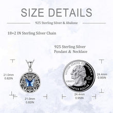 Kristall Schmetterling Foto Halskette 925 Sterling Silber