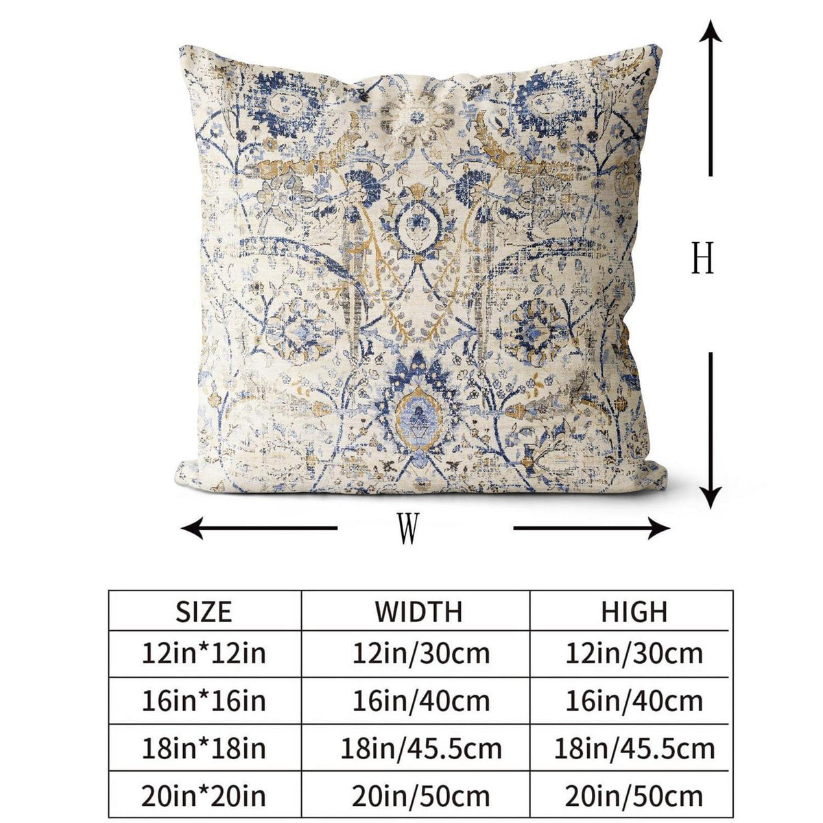 Boho Kissenbezug 40x40 cm - Set 2 | Vintage Blumen Samt