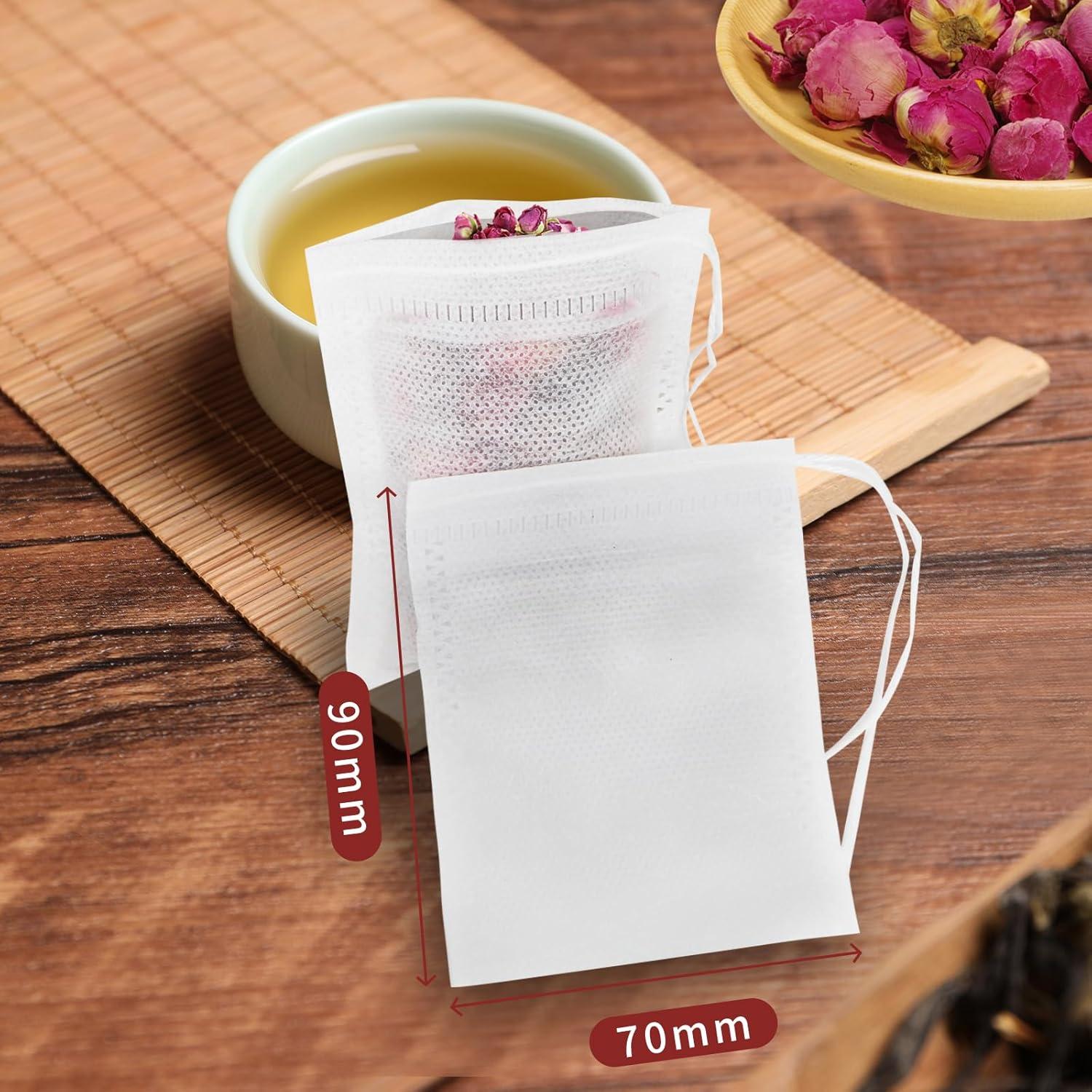 250 Stück Teefilter Papier für losen Tee 7x9 cm Teebeutel