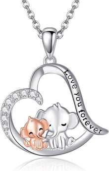 Elefant Halskette 925 Sterling Silber Anhänger Schmuck für Frauen