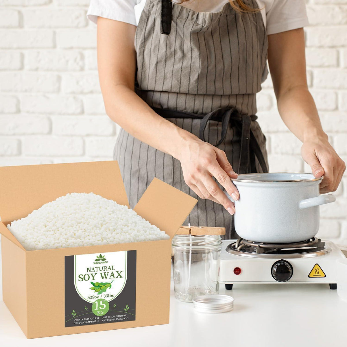 15kg Sojawachs für Kerzen – Premium, Nachhaltig & Rein