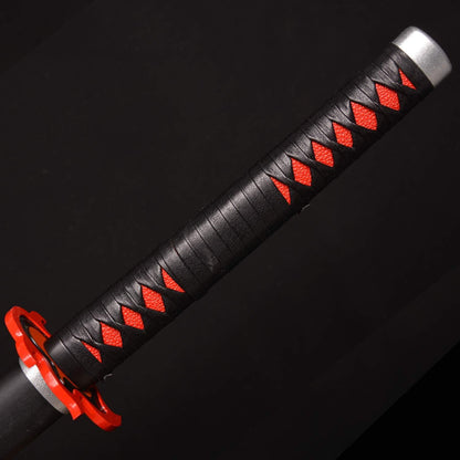 Samurai Schwert Anime Cosplay Carbon Stahl Dämon Real Metal Tanjirou