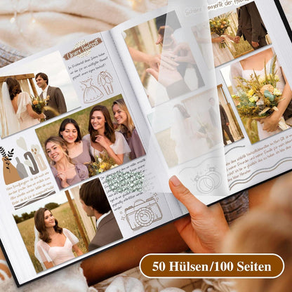 Fotobuch Leinen mit Fenster, Lila, 100 Seiten zum Selbstgestalten