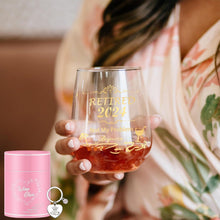 Renteneintrittsgeschenk 2024 Weingläser ohne Stiel 480 ml