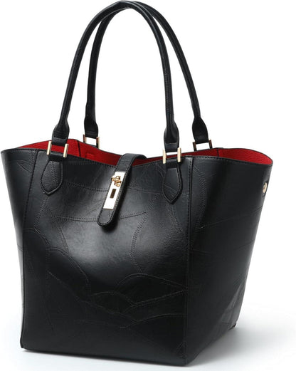 Große Damen Shopper Tasche aus PU-Leder - Paris Design