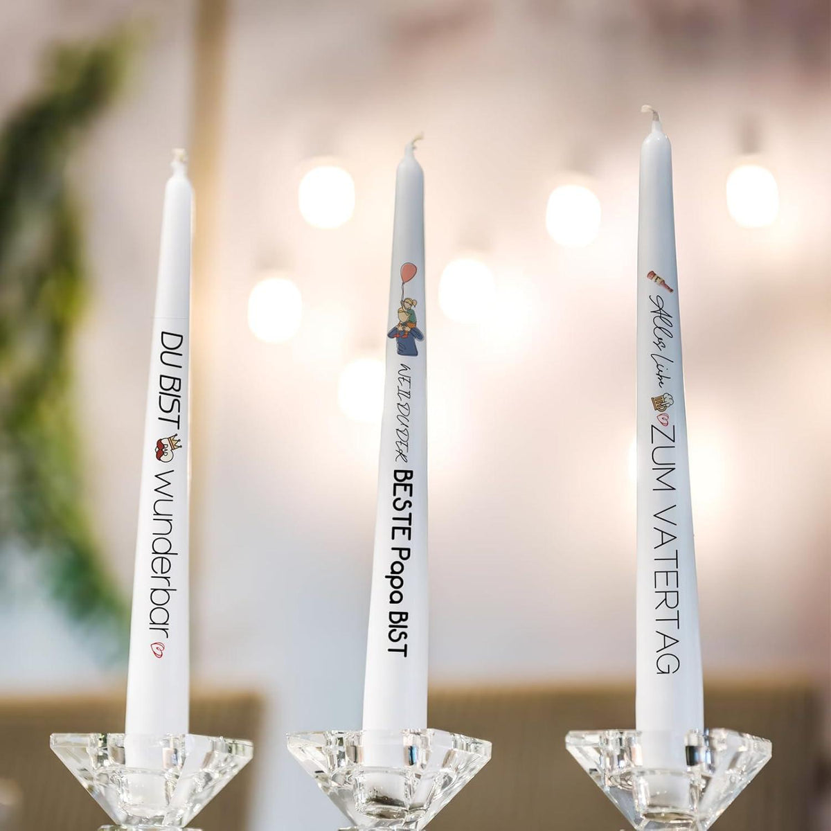 Kerzentattoo Vatertag A5 4 Stück Dad Geschenk für Kerzen oder Keramik DIY Bogen