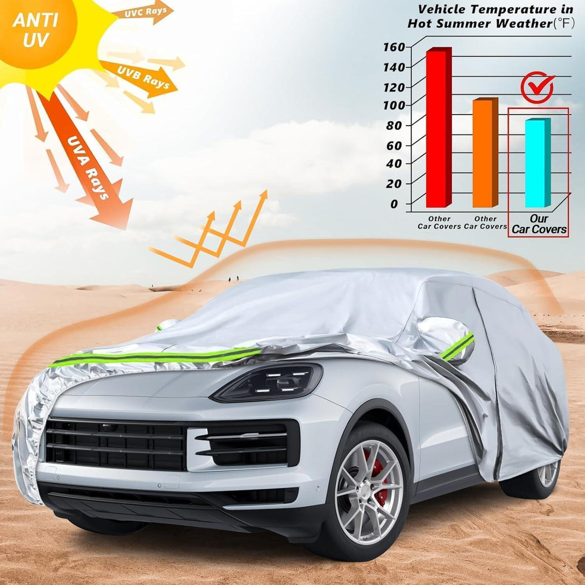 Wasserdichte Autoabdeckung für Porsche Cayenne 2011-2025