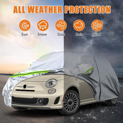 Wasserdichte Autoabdeckung für FIAT 500 2007-2025