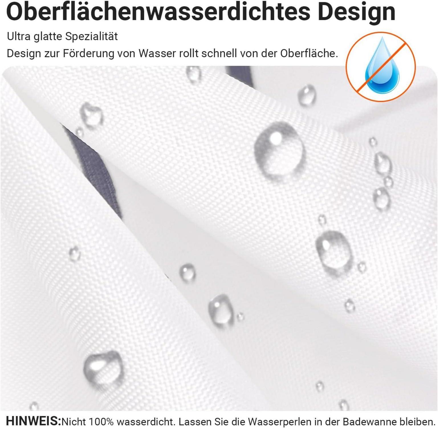 Duschvorhang Weizenohr 150x180cm Antischimmel Wasserdicht