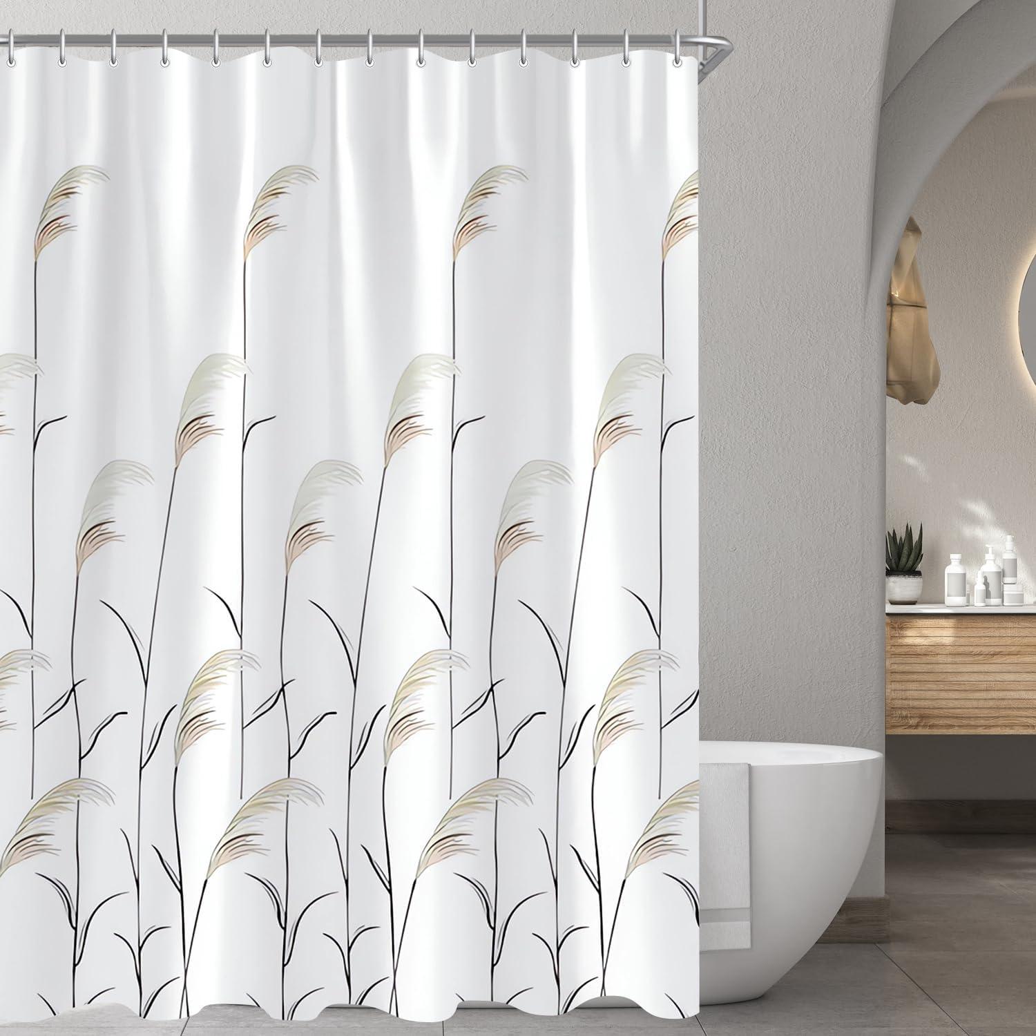 Duschvorhang 300x200cm Weizenohr Antischimmel Wasserabweisend Badezimmer