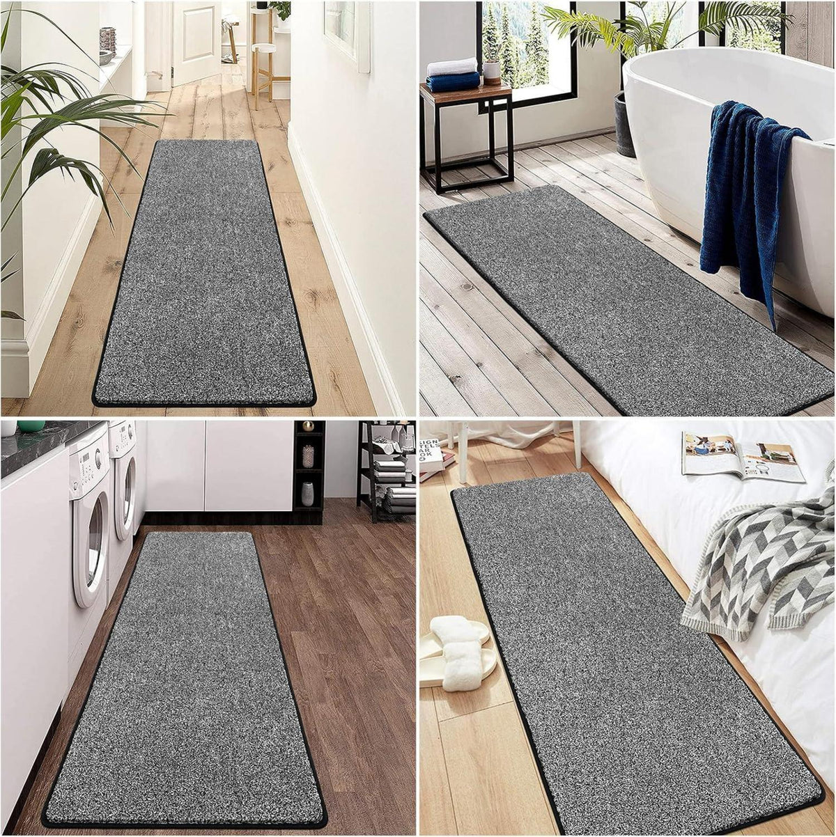 Pauwer Lang Teppichläufer Flur 60x180 cm Weich rutschfest Küchenläufer