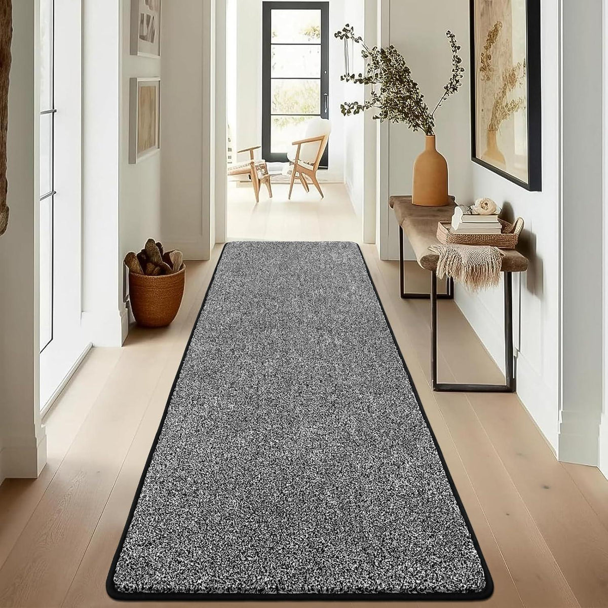 Lang Teppichläufer 60 x 180 cm rutschfest weich Schmutzfangmatte