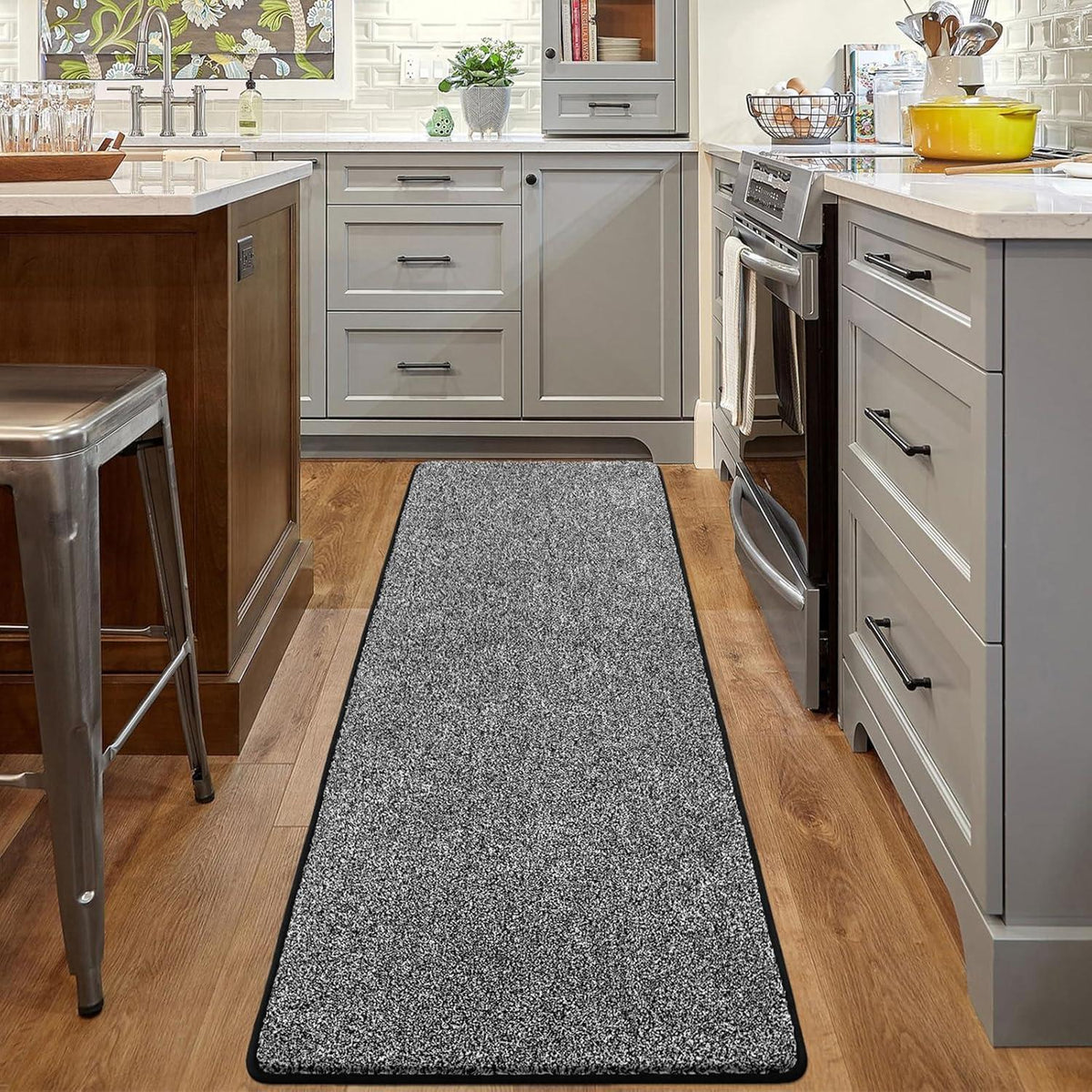 Pauwer Lang Teppich Läufer Flur 60x180cm rutschfest Waschmaschine Küchenläufer