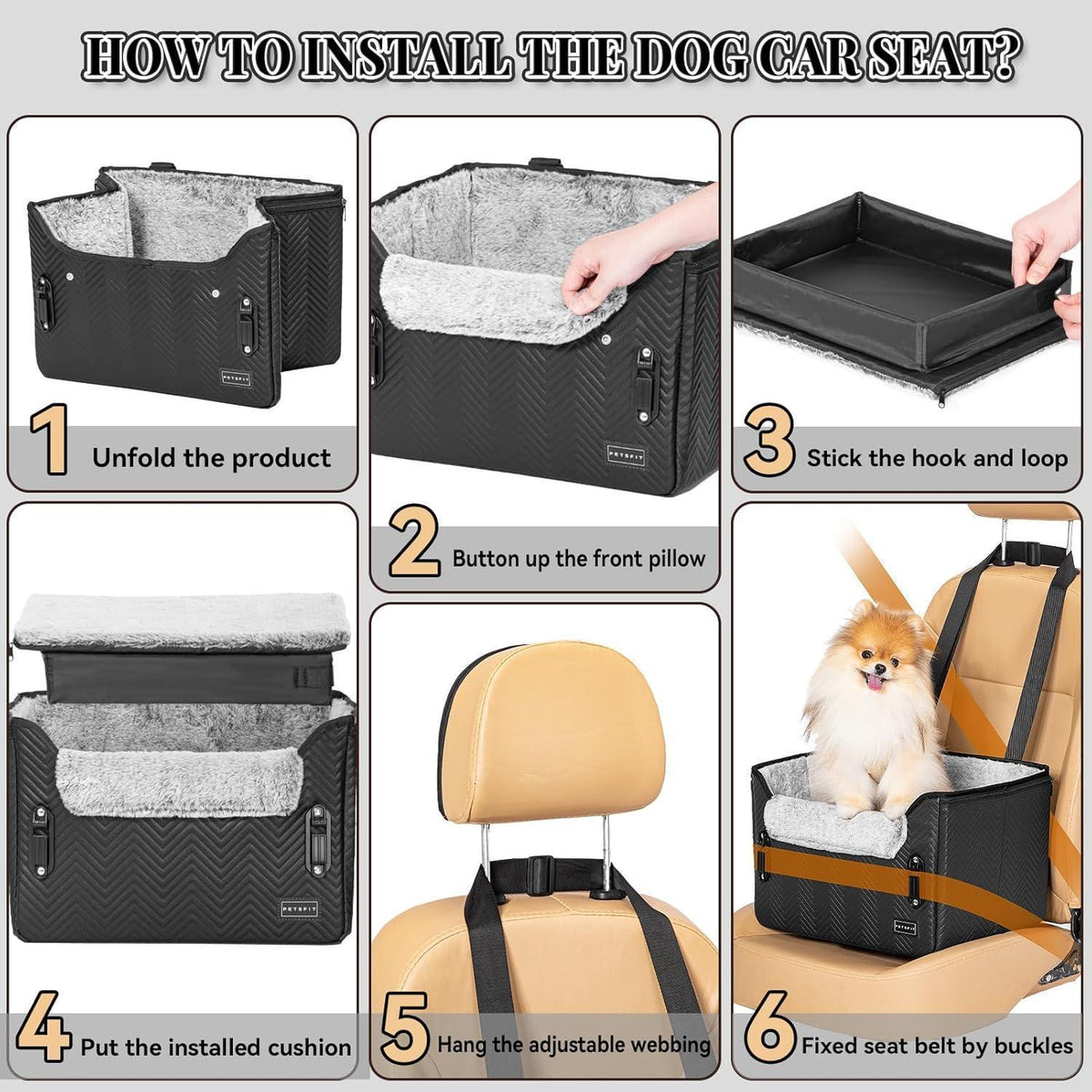 Hunde Autositz für kleine Hunde – Sicher & Komfortabel