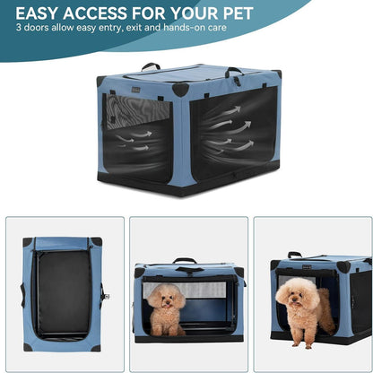 Faltbare Hundebox mit Stoffbezug – Sicher & Komfortabel für Reisen