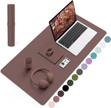 Großes Büro-Mousepad aus Kunstleder, mit Wildleder-Rückseite, 80x40cm