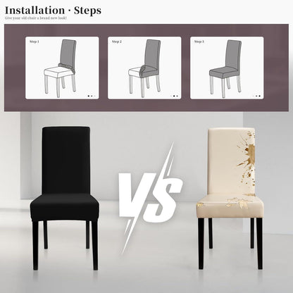 Stuhlhussen 4er Set – Moderne Stretchbezüge für Esszimmerstühle