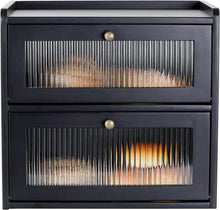 Große Brotkasten Zirbenholz Eco Brotbox 2 Etagen XL 36x24x34cm