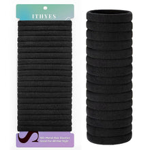20er Set Haargummi Schwarz Elastisch Haarbänder Scrunchies
