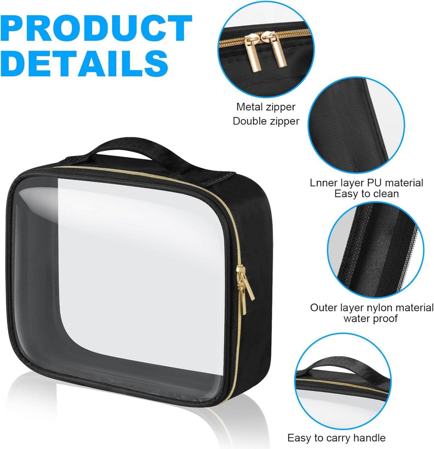 Transparente Wasserdichte Kulturtasche Kosmetiktasche PVC Reise