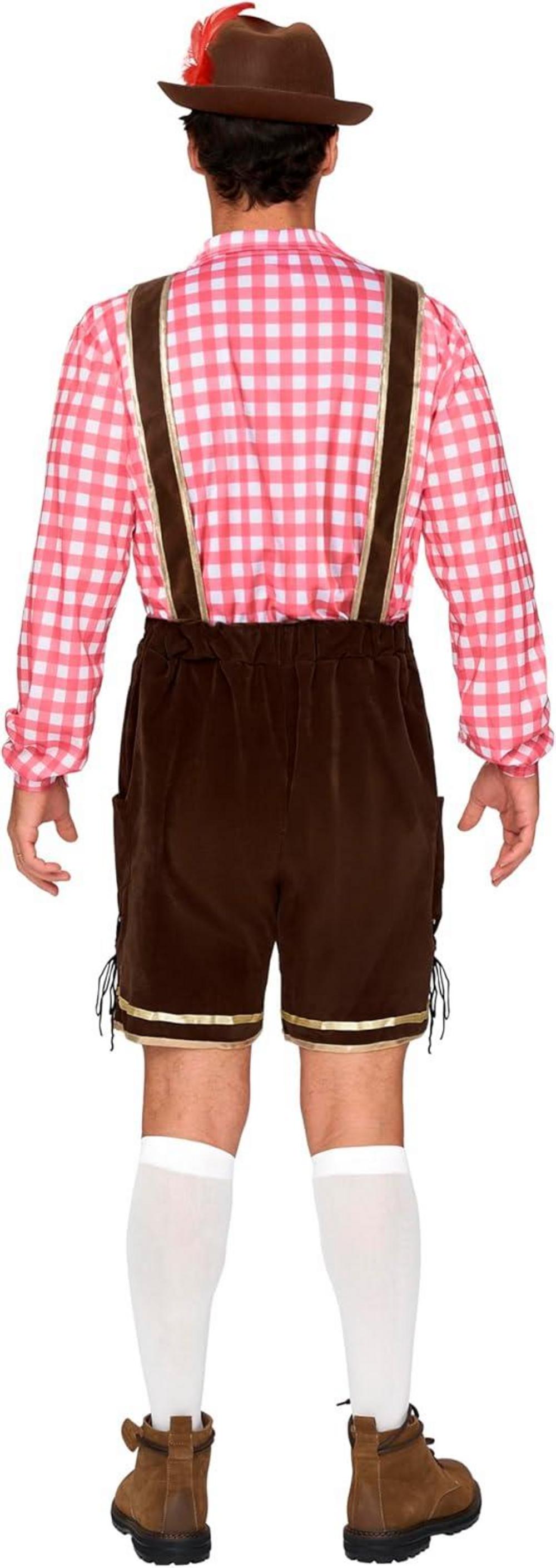 Oktoberfest-Herrenkostümset Grün Blau Rot kariert Männer Halloween Bierfest