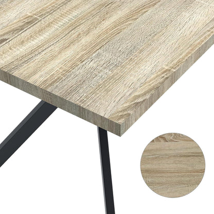 LEWE Esstisch Holz 140x80cm - Robuster Küchentisch für Familie